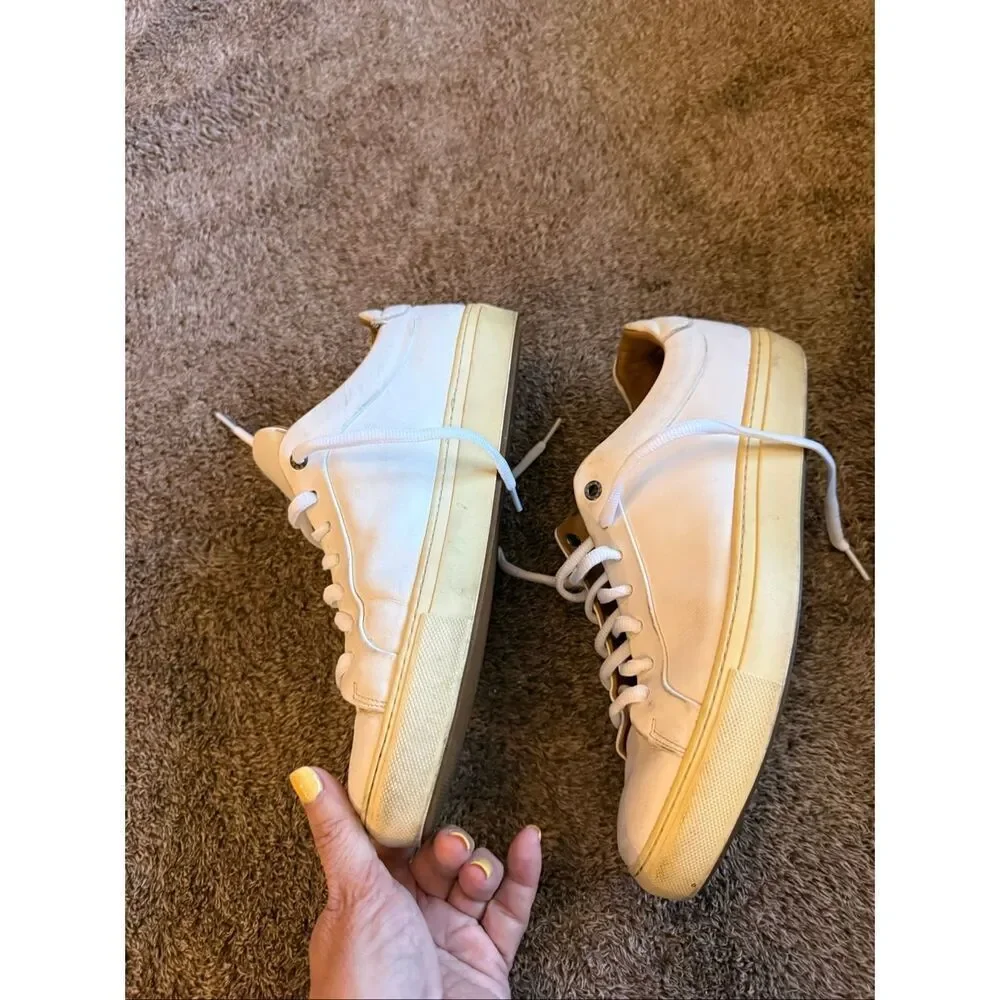 Hugo Boss Mirage Sneaker White Calfskin Leather SZ 42 US 8.5
